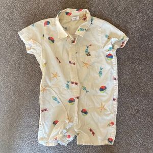 NWOT gap baby boy summer fun romper